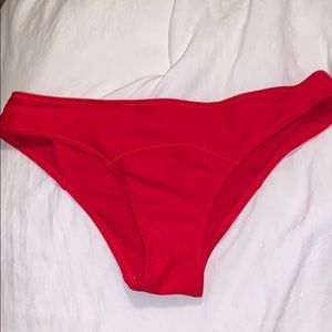 red bikini bottoms